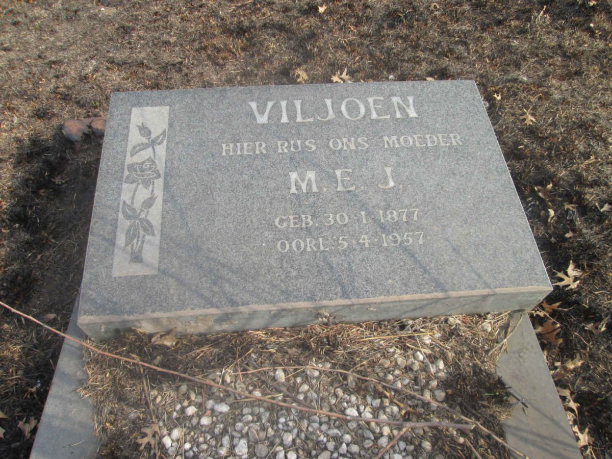 VILJOEN M.E.J. 1877-1957