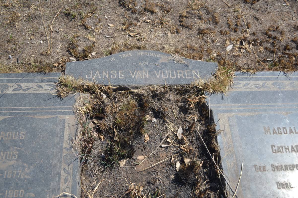 VUUREN Gerhardus Stefanus, Janse van 1877-1960 &amp; Magdalena Catharina SWANEPOEL 1882-1971
