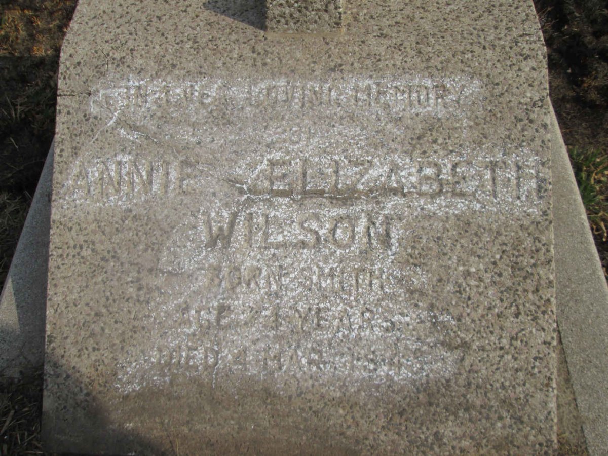 WILSON Annie Elizabeth nee SMITH -1943
