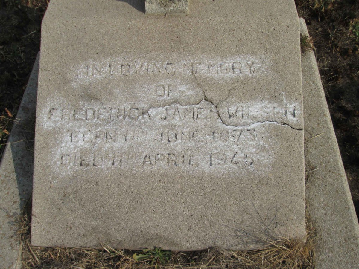 WILSON Frederick James 1873-1945