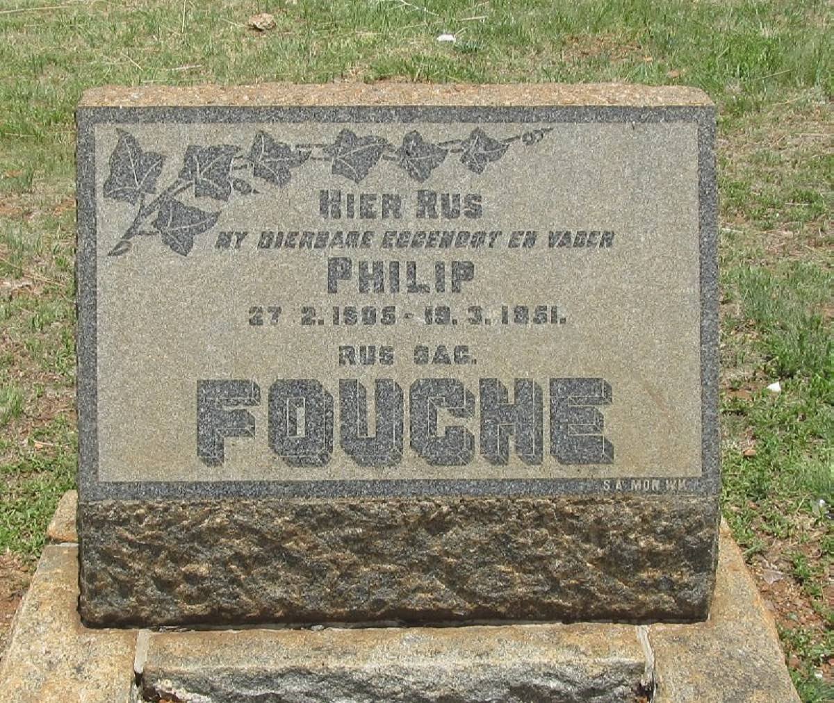 FOUCHE Philip 1905-1951