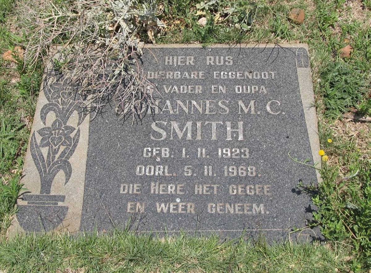 SMITH Johannes M.C. 1923-1968