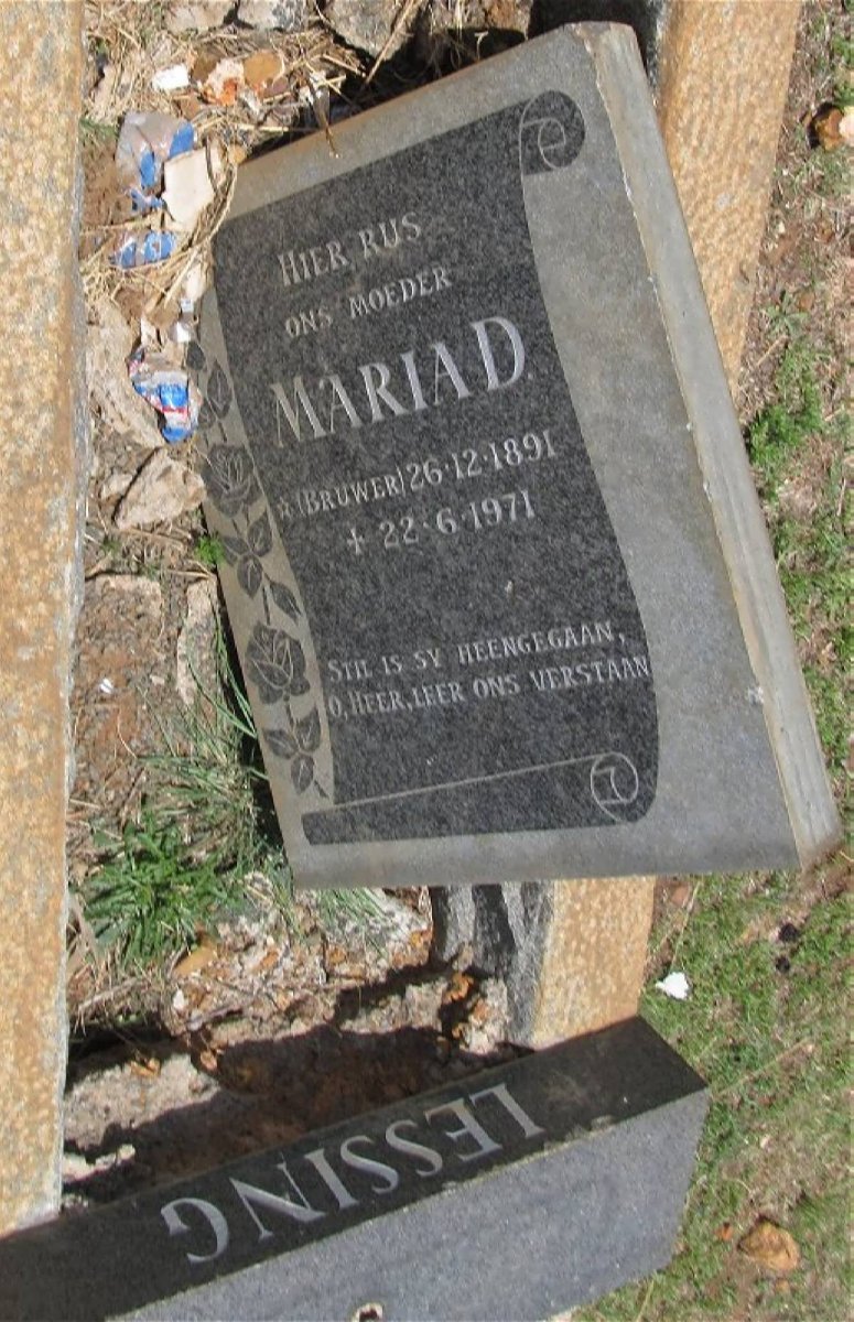 LESSING Mariad nee BRUWER 1891-1971