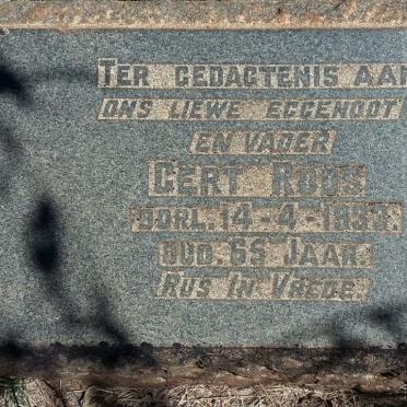 ROOS Gert 1868-1933