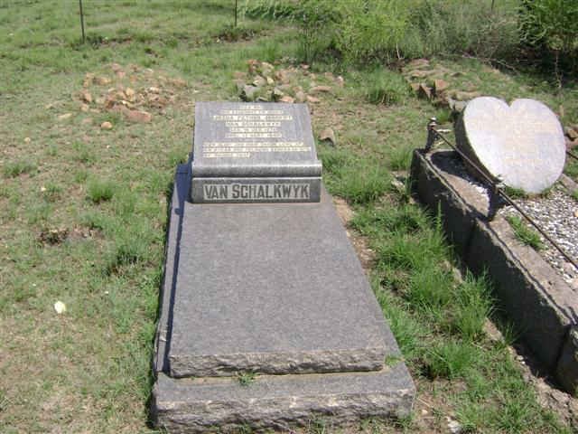 SCHALKWYK Josua Petrus Joubert, van 1870-1943