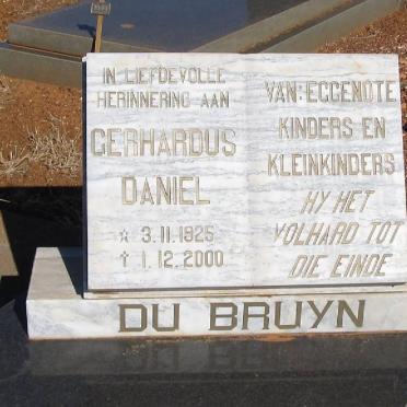 BRUYN Gerhardus Daniel, du 1925-2000