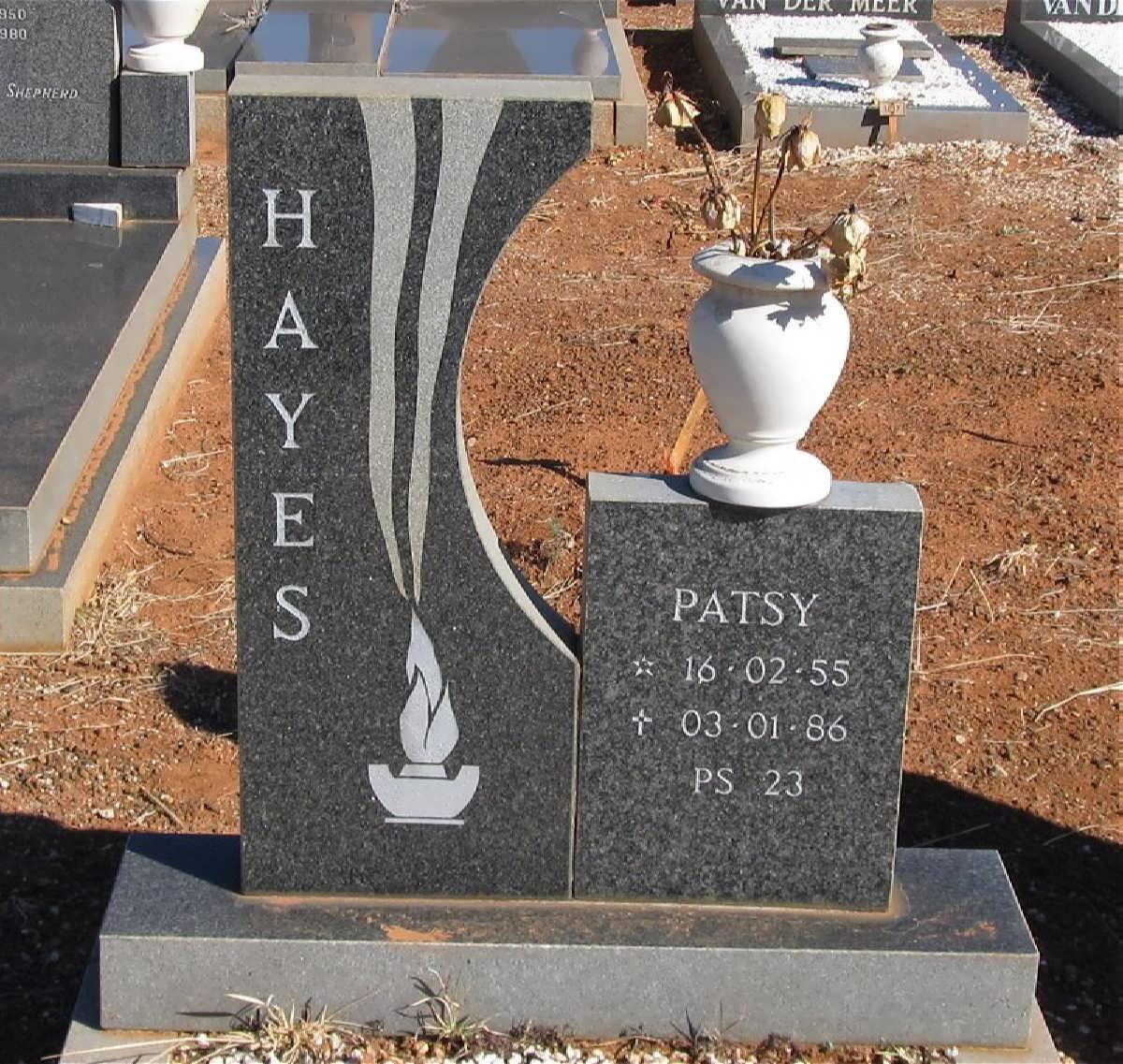HAYES Patsy 1955-1986