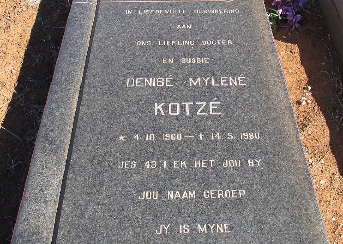 KOTZE Denise Mylene 1960-1980