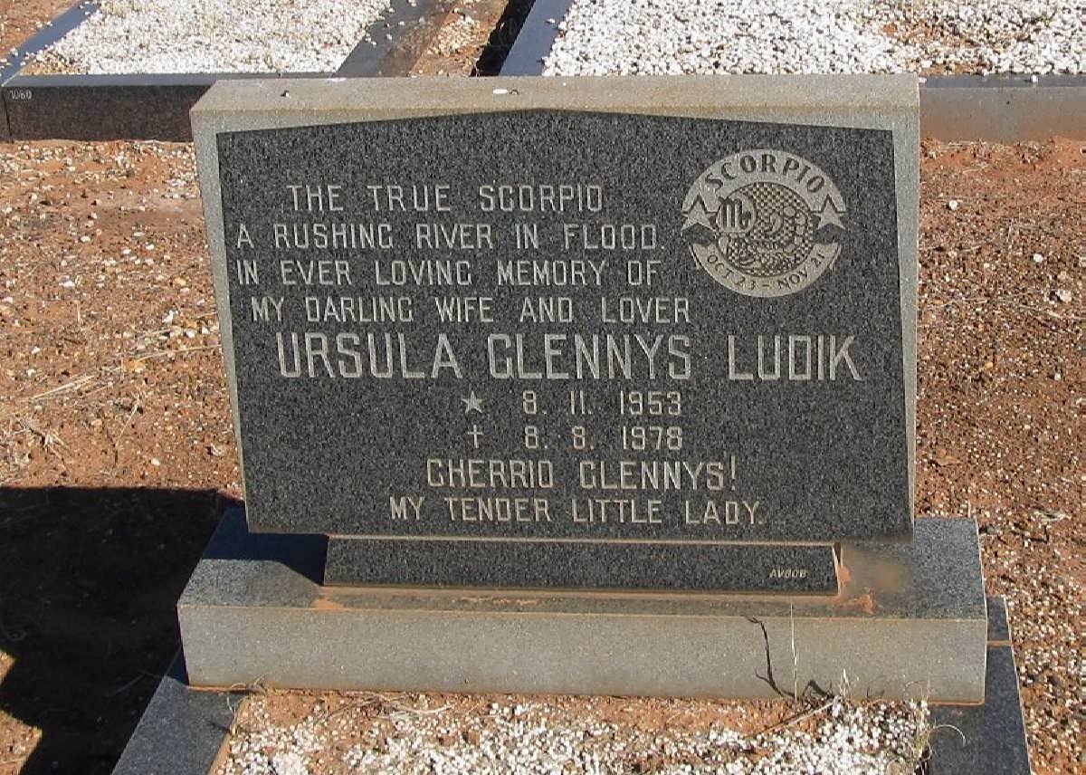 LUDICK Ursula Glennys 1953-1978