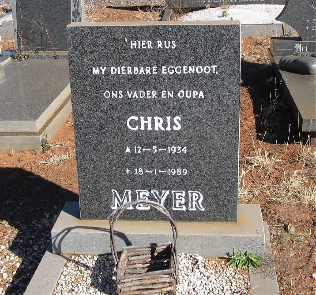 MEYER Chris 1934-1989