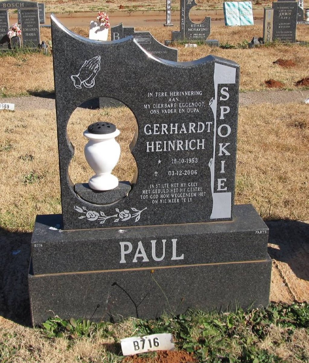 PAUL Gerhardt Heinrich 1953-2006