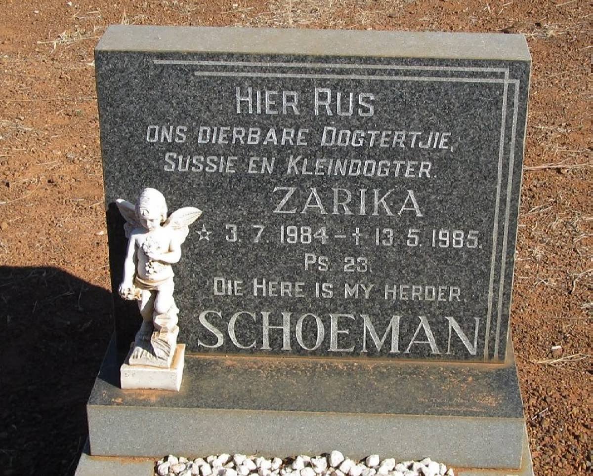 SCHOEMAN Zarika 1984-1985