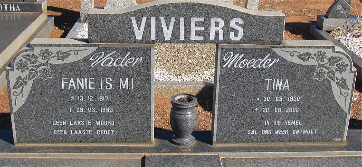 VIVIERS S.M. 1917-1993 &amp; Tina 1920-2008