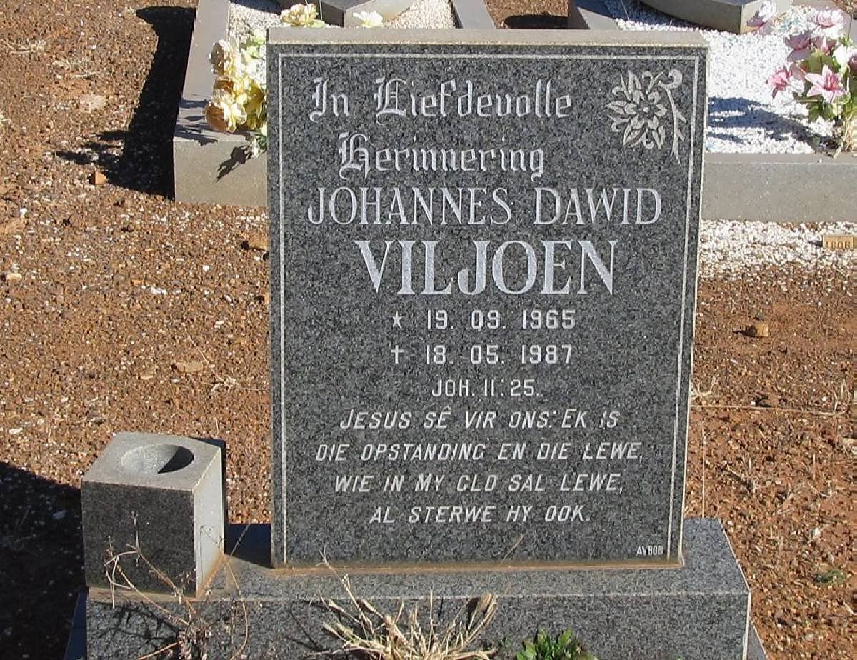 VILJOEN Johannes Dawid 1965-1987