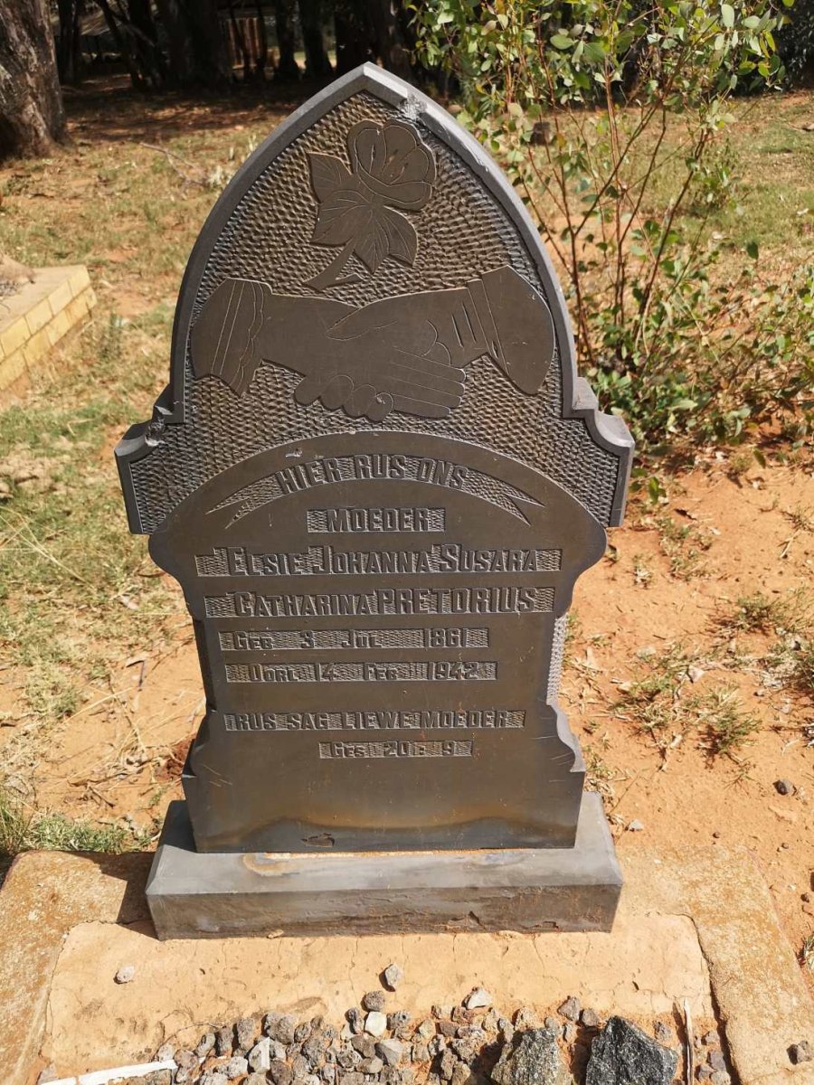 PRETORIUS Elsie Johanna Susara Catharina 1861-1942