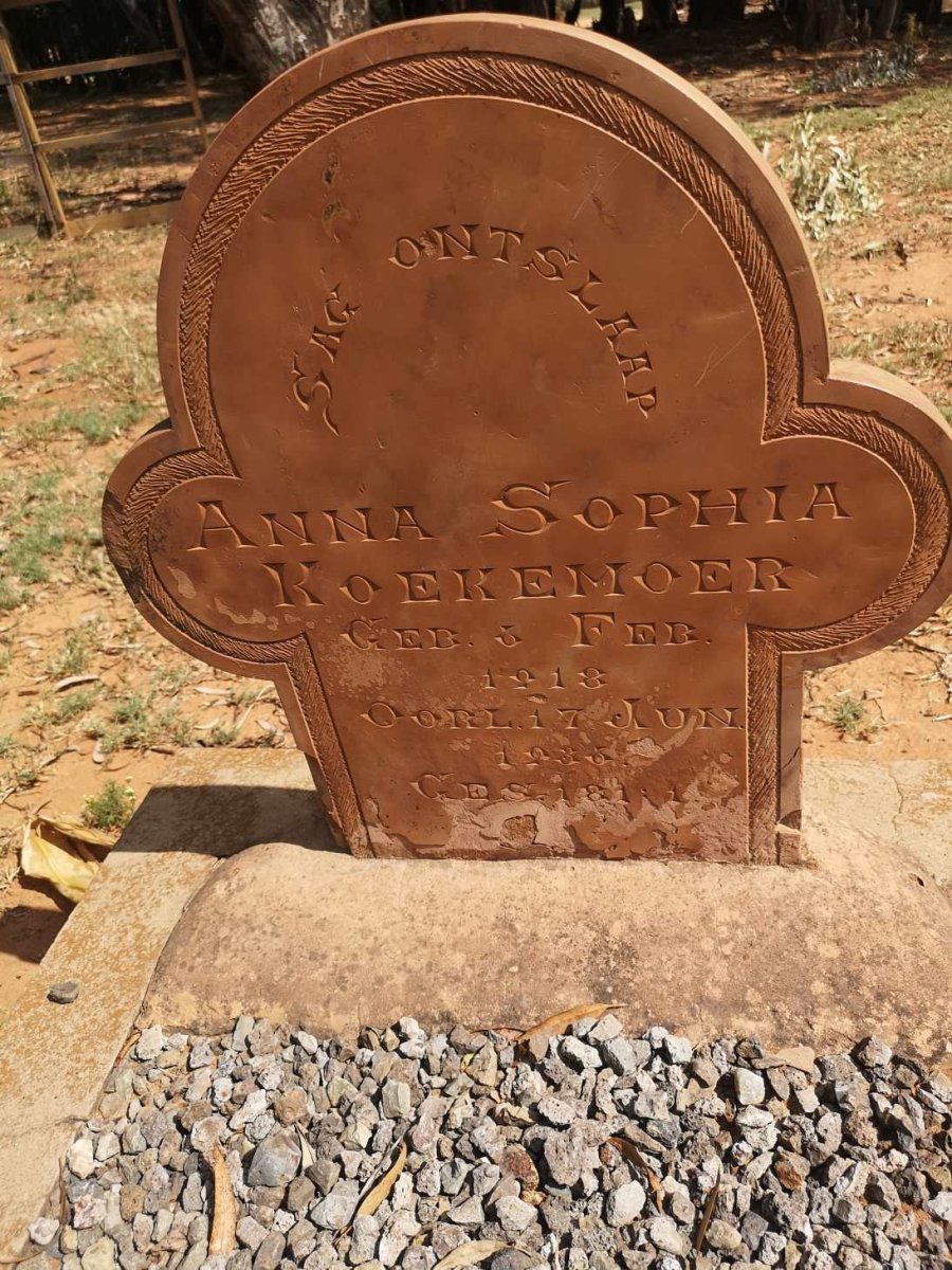 KOEKEMOER Anna Sophia 1918-1933