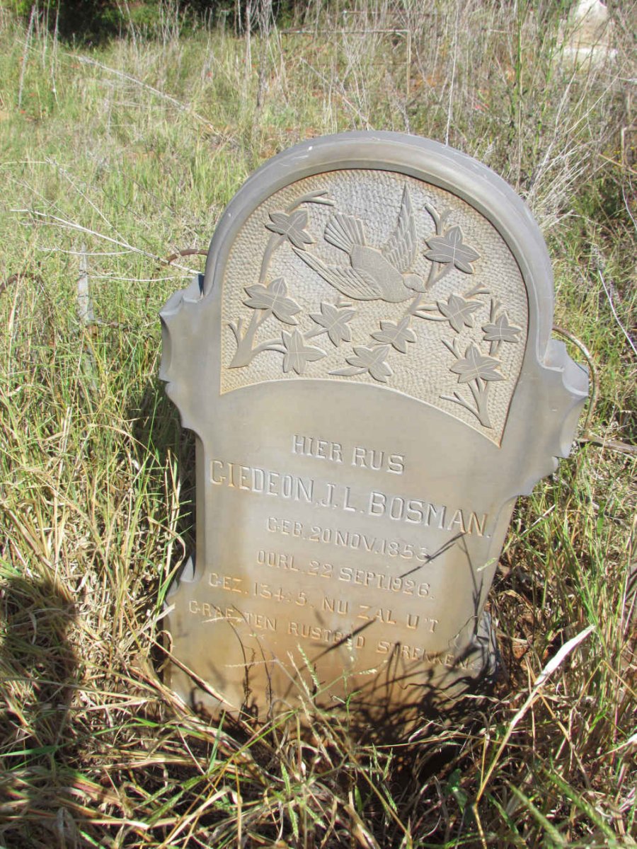 BOSMAN Giedeon J.L.1853-1926