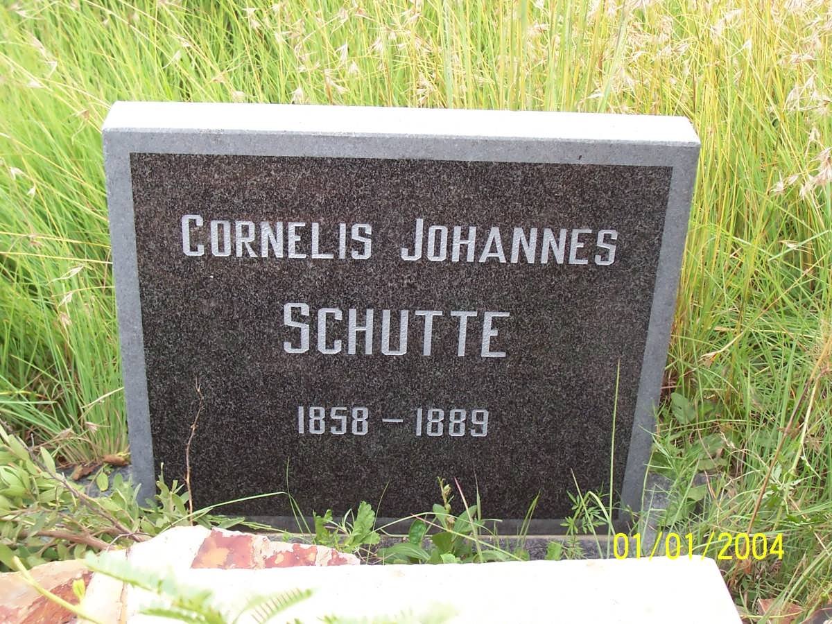 SCHUTTE Cornelis Johannes 1858-1889