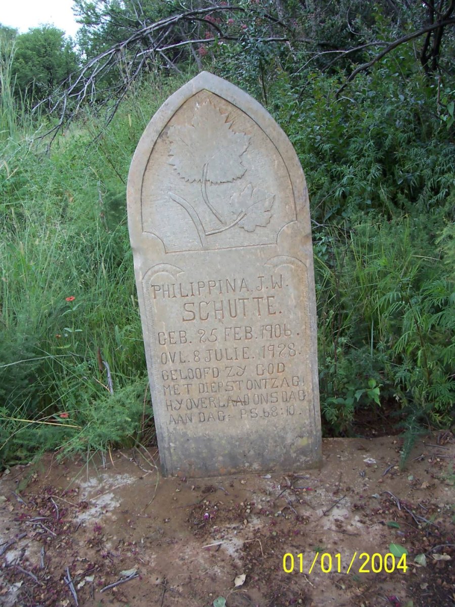 SCHUTTE Philippina J.W. 1906-1928
