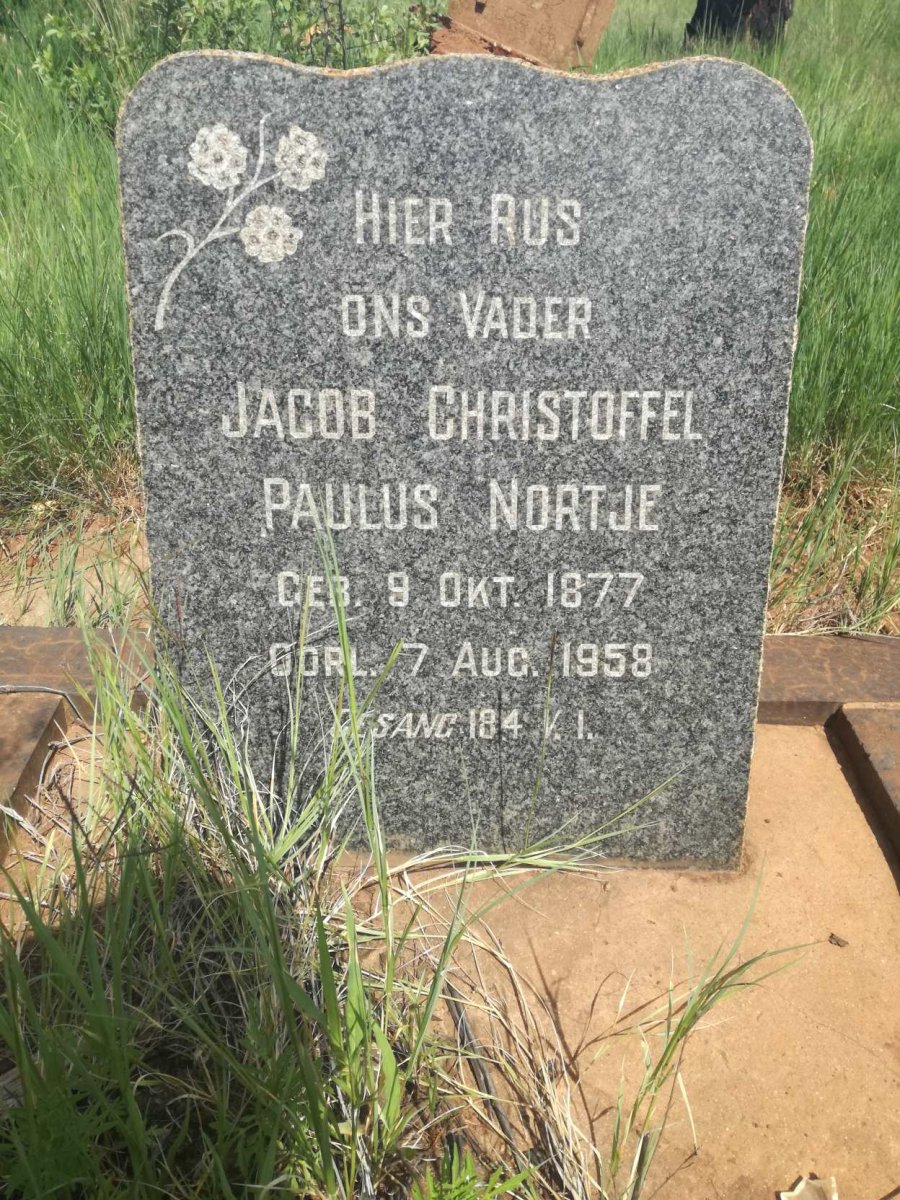 NORTJE Jacob Christoffel Paulus 1877-1958