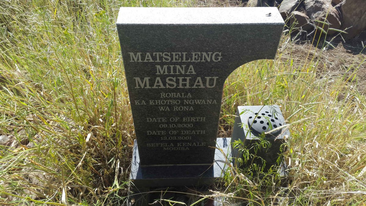 MASHAU Matseleng Mina 2000-2001