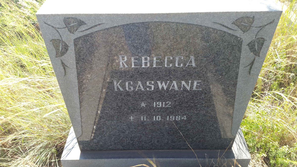 KGASWANE Rebecca 1912-1984